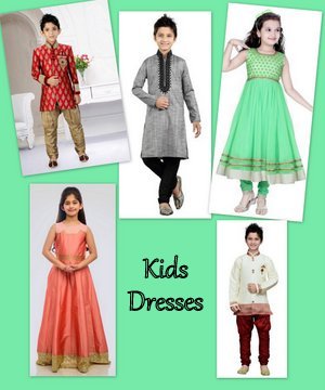 Kids dresses from India. Punjabi Salwar for little girl, Dhoti and Kurta for boys on low price in Austin
