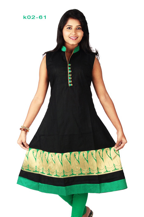 Nala Indian Cotton Tunic - Black - Medium and Large Only — Sivana